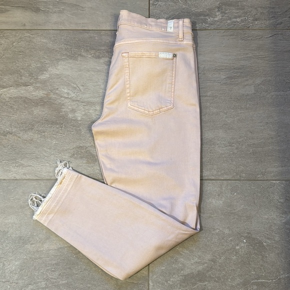 7 for Mankind Women's Light Pink Jeans - Picture 1 of 4